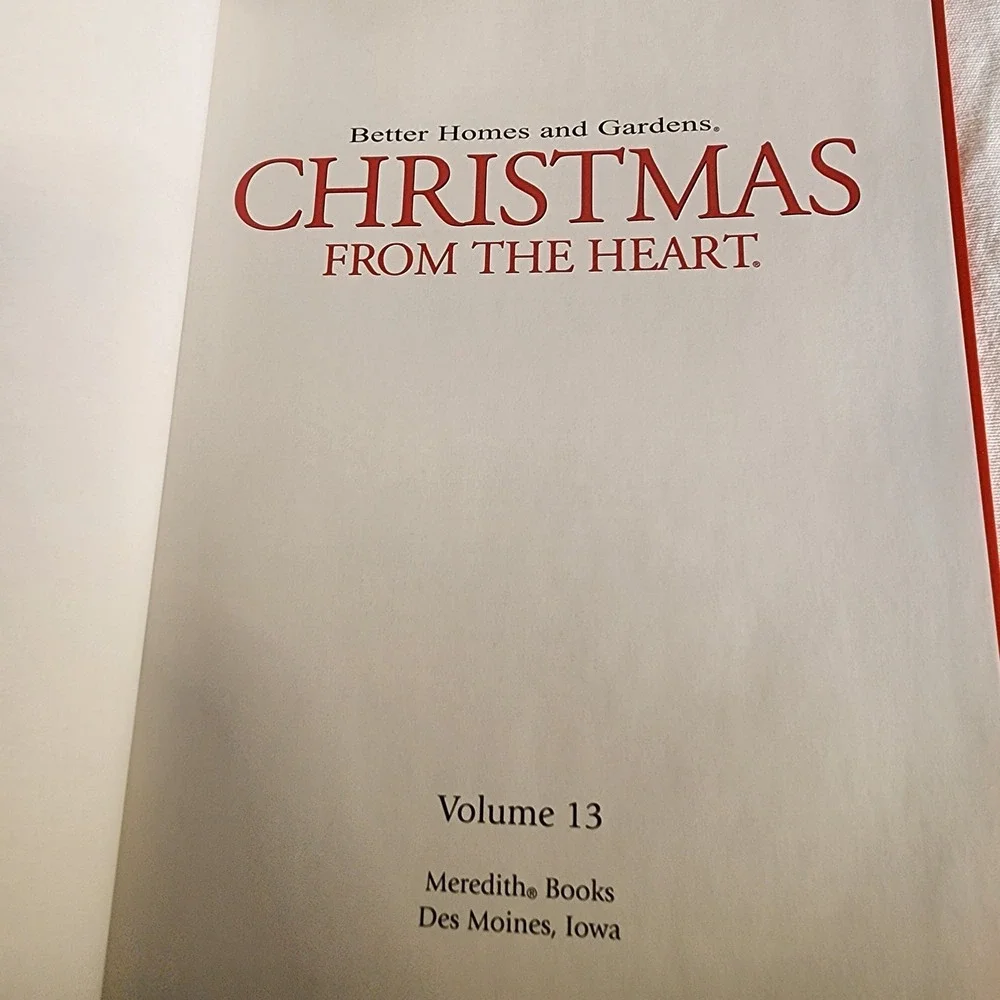 4 BETTER‎ HOMES AND GARDENS CHRISTMAS FROM THE HEART BKS - Various Volumes